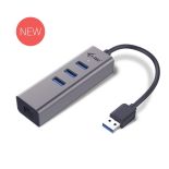 iTec i-tec USB 3.0 Metal 3 port HUB Gigabit Ethernet 1x USB 3.0 do RJ-45 3x USB 3.0