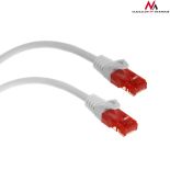 Maclean MCTV-300W Przewód kabel patchcord UTP cat6 wtyk-wtyk 0,5m biały