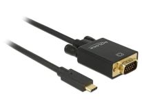 DeLOCK Kabel USB Type-C (M)>VGA (M) (tryb alternatywny DP) Full HD 30Hz 1m czarn