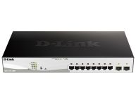 D-Link 10-Port Gigabit PoE+ Smart Switch inc. 2 SFP Ports POE budget 130W