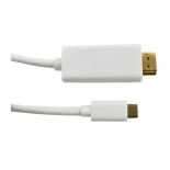 Qoltec Displayport Alternate mode , USB 3.1 typC męski , HDMI A męski , 4Kx2K 2m