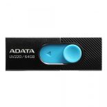 A-Data Adata Flash Drive UV220, 64GB, USB 2.0, black and blue