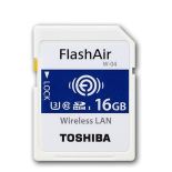 Integral Toshiba SDHC 16GB FlashAir Wireless Wifi Card, (Read/Write 90/70Mb/s)