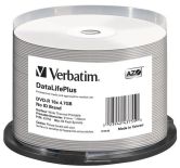 Verbatim DVD-R Verbatim 4.7GB X16 AZO DL+ printable thermal białe NO ID (50 Cake)