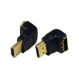 LogiLink Kątowy adapter HDMI żeński - HDMI męski (GOLD)