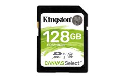 Kingston 128GB SDXC Canvas Select 80R CL10 UHS-I