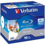 Verbatim BD-R DL 50GB 6x Printable (jewel case, 10szt)