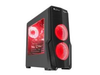 NATEC Genesis Gamingowa Obudowa TITAN 800 RED MIDI TOWER, USB 3.0