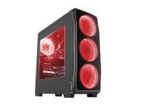 NATEC Genesis Gamingowa Obudowa TITAN 750 RED MIDI TOWER, USB 3.0