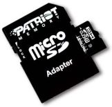 Patriot karta pamięci micro SDHC LX 32GB Class 10 (Transfer do 20MB/s) + Adapter