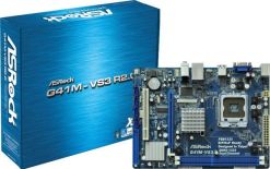 ASRock G41M-VS3, G41, DualDDR3-1333, SATA2, VGA, LAN, mATX