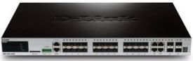 D-Link DGS-3620-28SC/SI xStack 24-port SFP Layer 3 Managed Gigabit Switch, 4 Combo