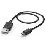 Hama KABEL ŁADUJĄCY/DATA MICRO USB 1,4 CZARNY (DWUSTRONNY WTYK)