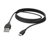 Hama KABEL ŁADUJĄCY/DATA MICRO USB 3M CZARNY