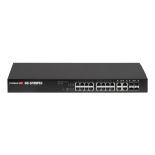 Edimax 16 port PoE+ Gigabit Web Smart Switch, +4x combo SFP/RJ45, budget 330W