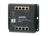 Planet Switch zarządzalny Planet WGS-804HPT 8-Port 1000Mb/s + 4-Port PoE+ przemysłowy DIN Rail