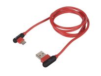 NATEC Extreme Media kabel USB Typ-C - USB (M), 1m, kątowy, czerwony