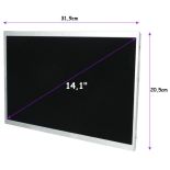 Qoltec Matryca LCD 14.1'' (CCFL) 1280*800 GLOSSY - 30Pin, GRADE A+