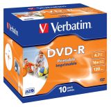 Verbatim DVD-R [ jewel case 10 , 4.7GB , 16x , do nadruku ]