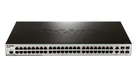 D-Link DES-3200-52 48-port 10/100 PoE Layer 2 Managed Switch + 2x Combo 1000Base-T + 2x SFP