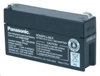 Baterie - Panasonic LC-R061R3P (6V/1,3Ah - Faston 187), životnost 6-9let