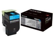 Lexmark toner 700H2 cyan (3000str, CS310dn / CS310n / CS410dn / CS410dtn)