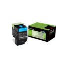 Lexmark Toner 802C cyan , zwrotny , 1000 str., CX310dn / CX310n / CX410de