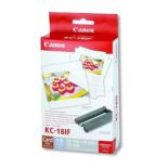 Canon KC-18IF photo sticker inkjet 54x86mm 18 sheets 10-pack with ink cassette for CP-100