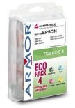 Armor cartridge pro EPSON Stylus S22, SX125 multipack Black + C/M/Y 1x9ml + 3x6,5ml