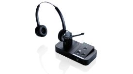 Jabra PRO? 9450 Duo DECT, Connectivity for Desk phone-PC (Softphone), Noise-Cancelling, Wideband, UC-compatible, SafeTone