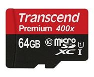 Transcend karta pamięci Micro SDXC 64GB Class 10 UHS-I +adapter SD