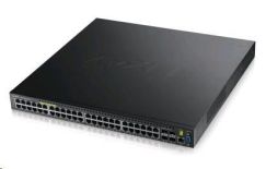 ZyXEL XGS3700-48HP Zyxel XGS3700-48HP 48 port Layer 2/3 Gigabit Datacenter Switch, PoE, 4x 10G