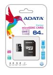 A-Data karta pamięci micro SDXC UHS-I 64GB (Video Full HD) +SDHC Adapter