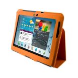 4World Etui - stand dla Galaxy Tab 2, Ultra Slim, 10'', pomarańczowe