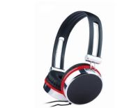 Gembird Audio słuchawki stereofoniczne MHP-903, czarno-srebrno-czerwone
