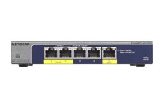 Netgear ProSafe Plus 5-Port Gigabit Switch, 2x PoE, 1x PoE PD (GS105PE)