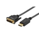 ednet Kabel adapter DisplayPort 1.2 Typ DP/DVI-D(24+1), M/M czarny 2m blister premium
