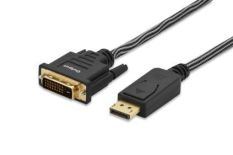 ednet Kabel adapter DisplayPort 1.2 Typ DP/DVI-D(24+1), M/M czarny 3m blister premium