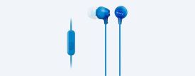 Sony Słuchawki douszne zamknięte niebieskie AP (z mikrofonem)