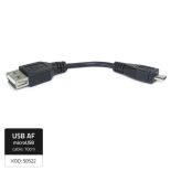 Qoltec Kabel USB 2.0 A żeńska/ Micro USB męska