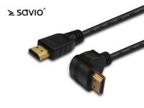 Savio CL-04 Kabel HDMI Kątowy v1.4 Ethernet 3D Dolby TrueHD 24k Gold 1,5m
