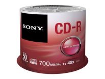 Sony CD-R 700 MB (80 min) , 48x [cake box 50 szt.]