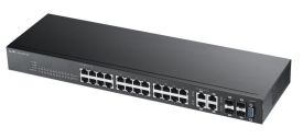 ZyXEL Zyxel GS2210-24 24-port GbE L2 Switch, 4x GbE combo (RJ45/SFP) ports