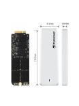 Transcend JetDrive 725 SSD for Apple 240GB SATA 6Gb/s, + Enclosure Case USB 3.0