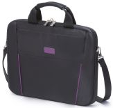 Dicota Torba Slim Case Base 14 - 15.6 cala Czarno-purpurowy D31000