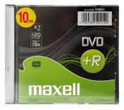 Maxell DVD+R Maxell 4,7 GB 16x SLIM 10 szt