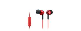 Sony MDR-EX110APW Słuchawki douszne zamknięte czerwone AP (z mikrofonem)