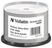 Verbatim CD-R [ spindle 50 , 700MB , 52x , Shiny Silver , DataLife+ AZO ]