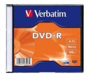 Verbatim DVD-R 4.7GB 16x (slim case, 100szt)