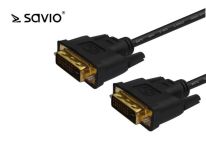 Elmak SAVIO CL-53 Kabel DVI DM - DVI DM 24+1 dual link, 2 ferryty, 3m